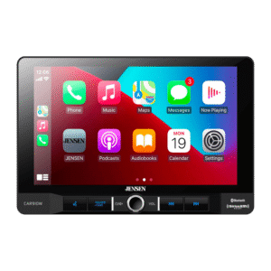 Jensen CAR910X 9 inch Mechless Multimedia Receiver with Apple CarPlay l Android Auto l SiriusXM-Ready l Built-in Bluetooth l 240 Watts MOSFET Power (60W x 4)